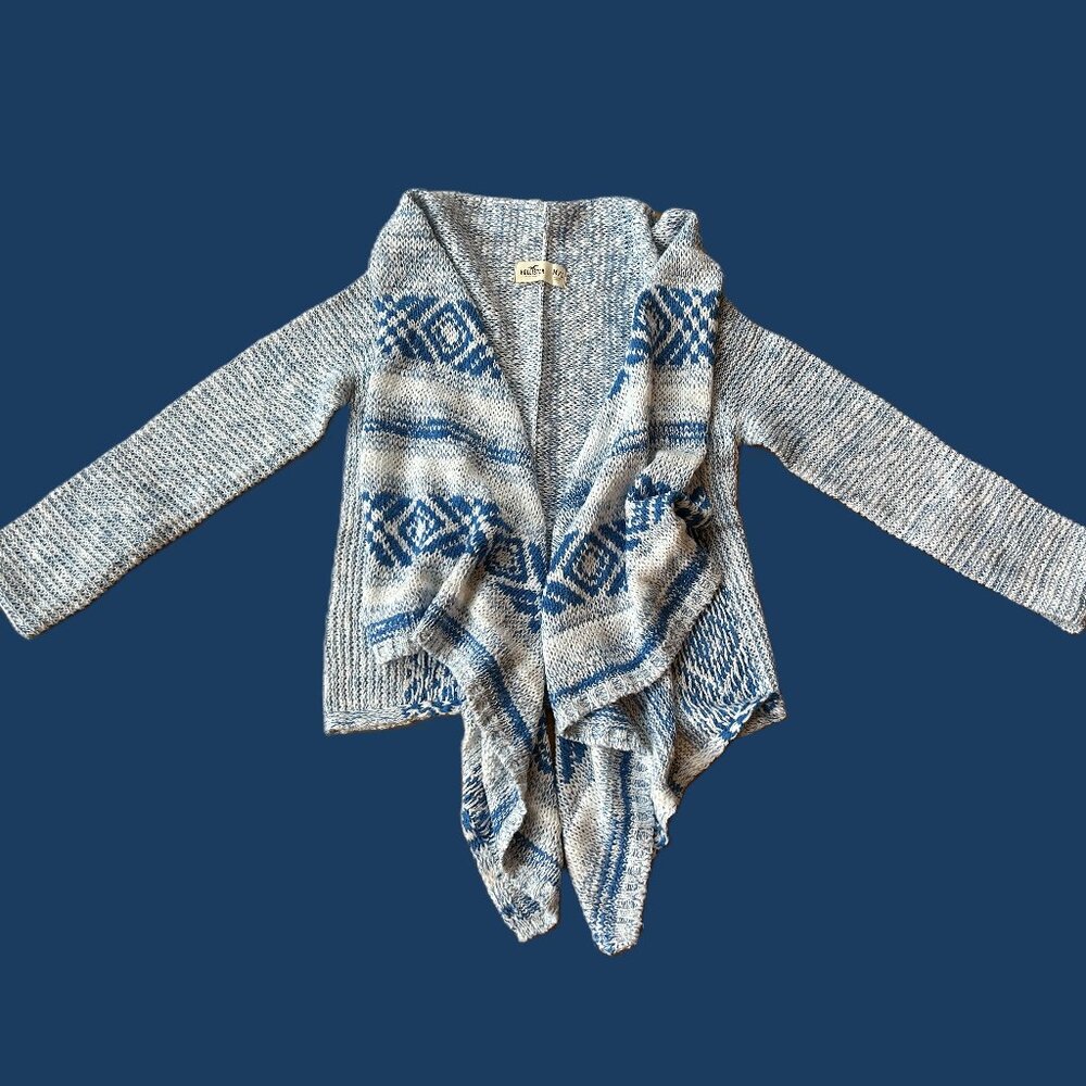 Hollister Waterfall Open Front Cardigan NEW